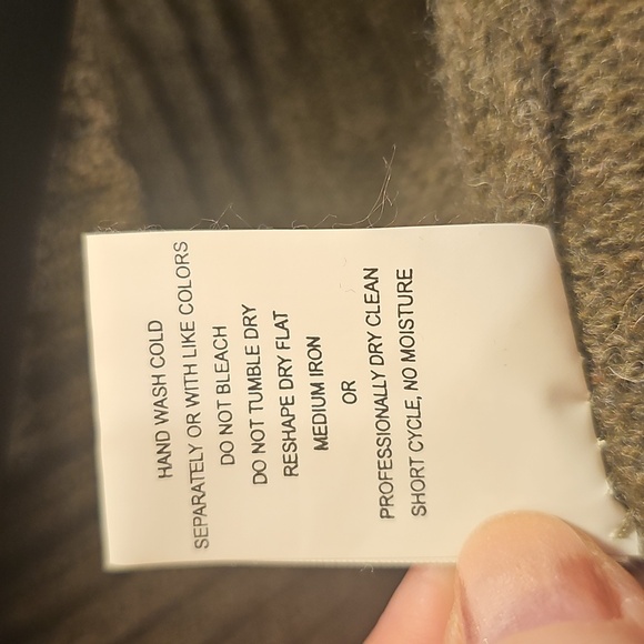 Daniele Blasi Mens Large Sweater Wool Mock Neck 1/3 Zip Rib Knit  Cable Knit - Picture 13 of 13